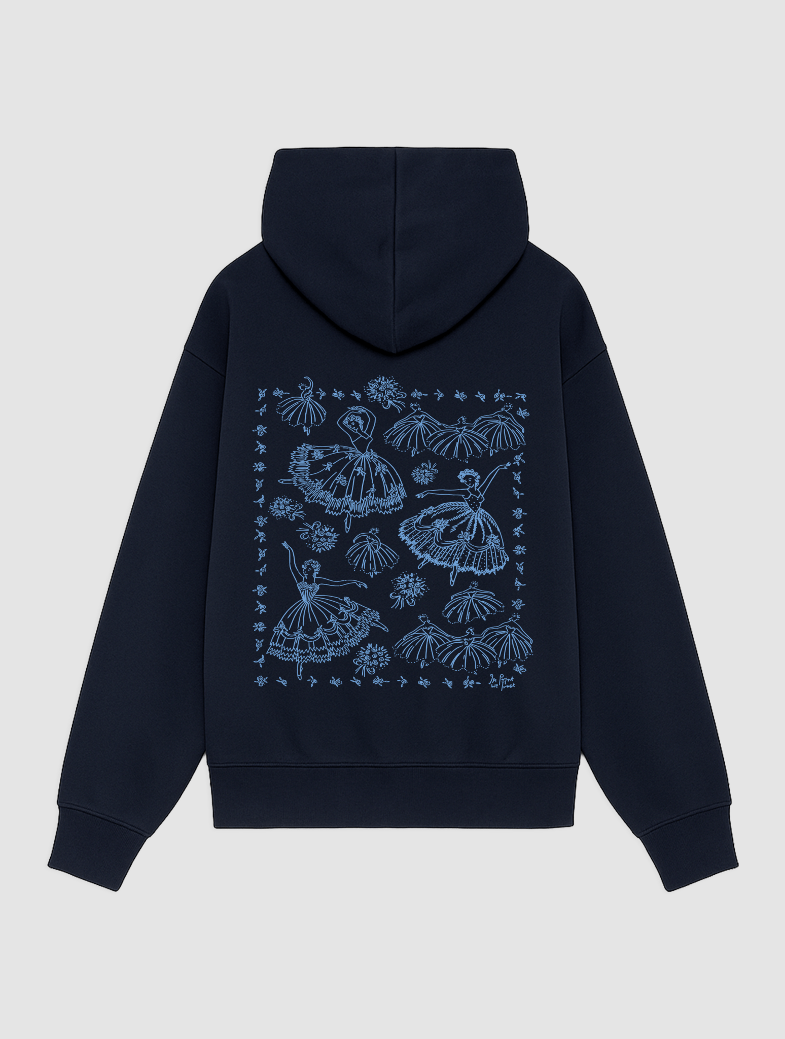 pirouette navy hoodie