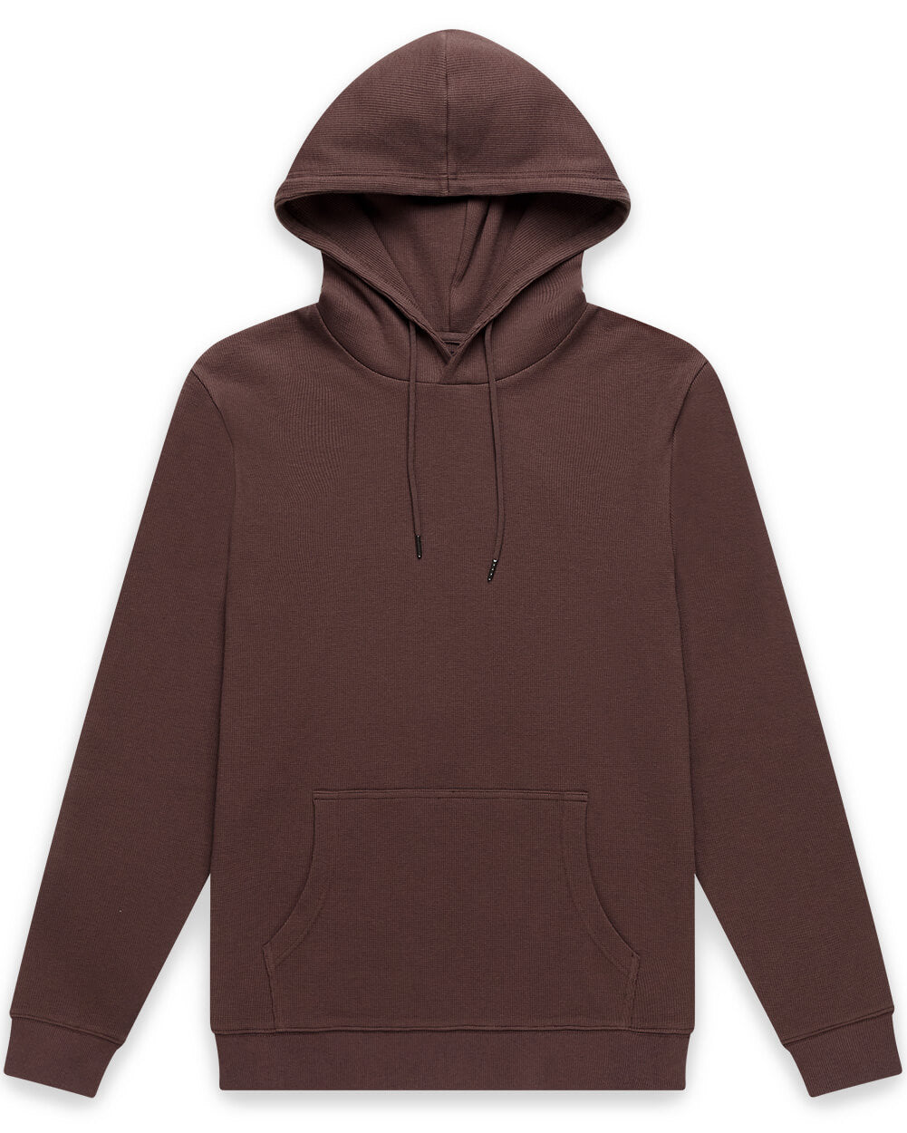 Waffle Knit Pullover Hoodie