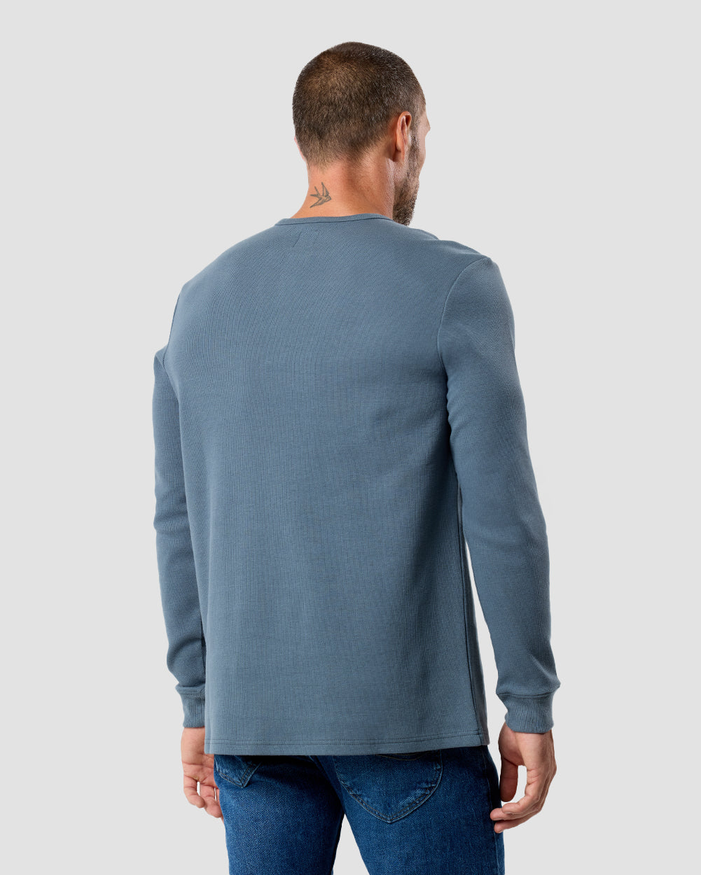 Long Sleeve Waffle Knit Henley 13 Long Sleeve Waffle Knit Henley