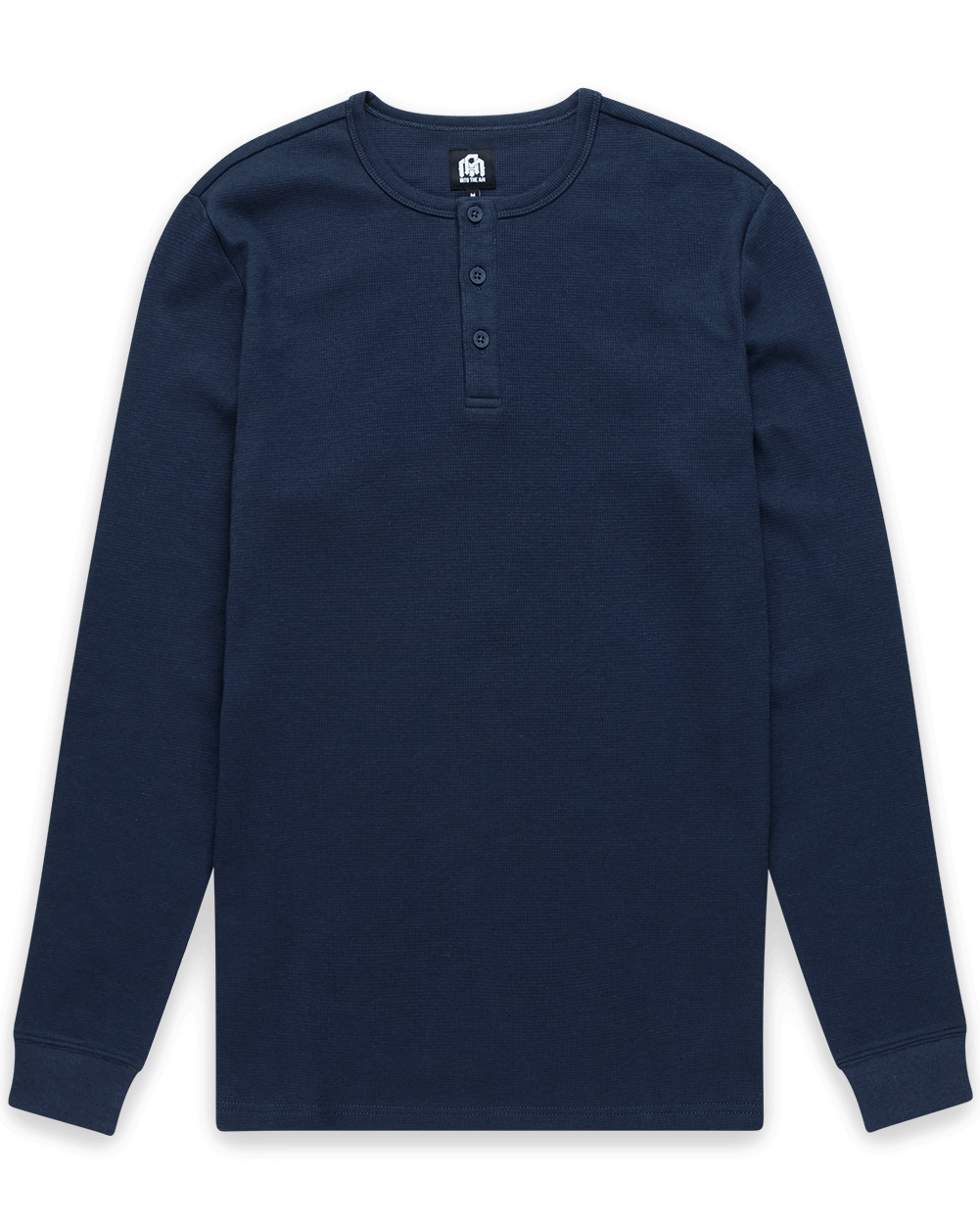 Long Sleeve Waffle Knit Henley 14 Long Sleeve Waffle Knit Henley