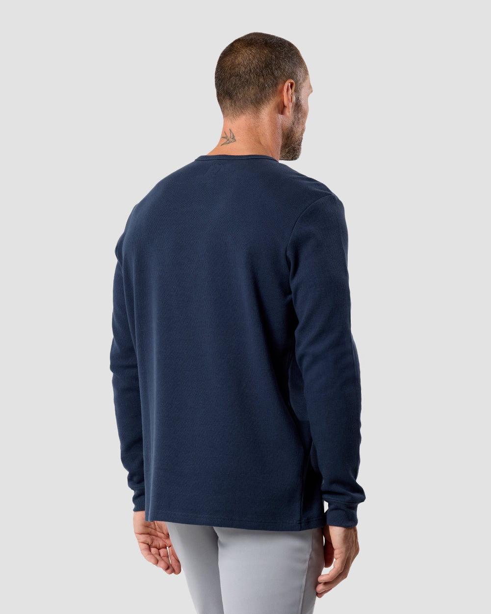 Long Sleeve Waffle Knit Henley 18 Long Sleeve Waffle Knit Henley