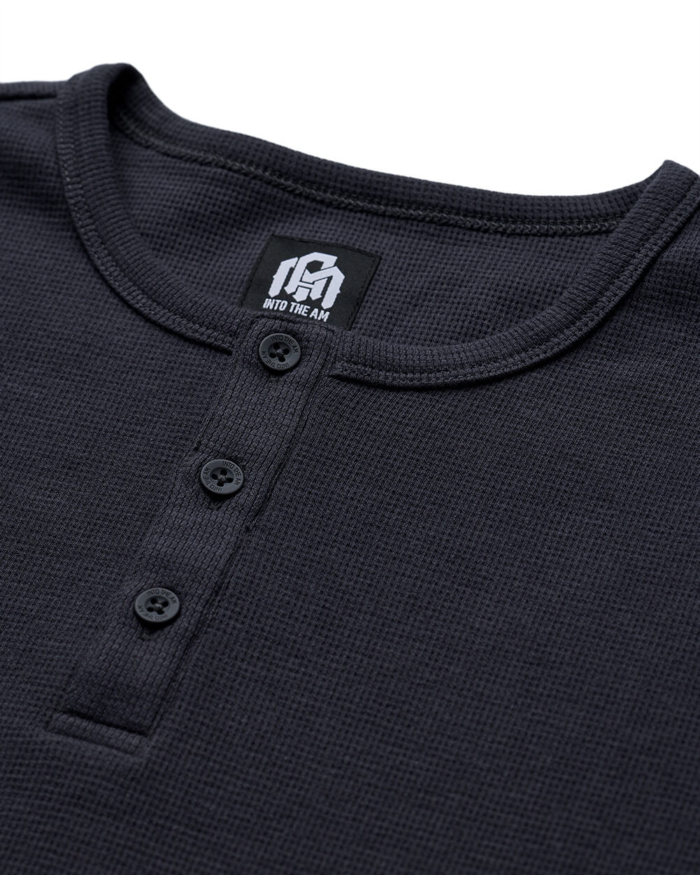 Long Sleeve Waffle Knit Henley 22 Long Sleeve Waffle Knit Henley