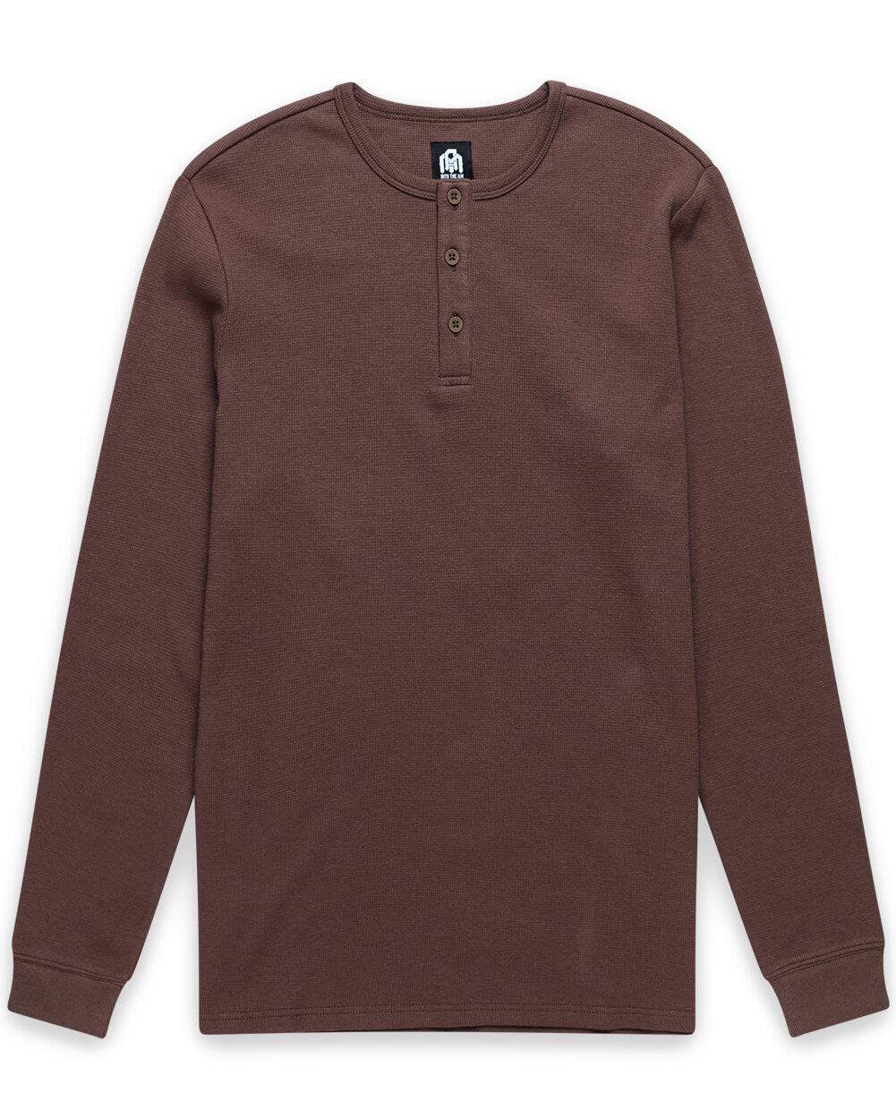 Long Sleeve Waffle Knit Henley 32 Long Sleeve Waffle Knit Henley