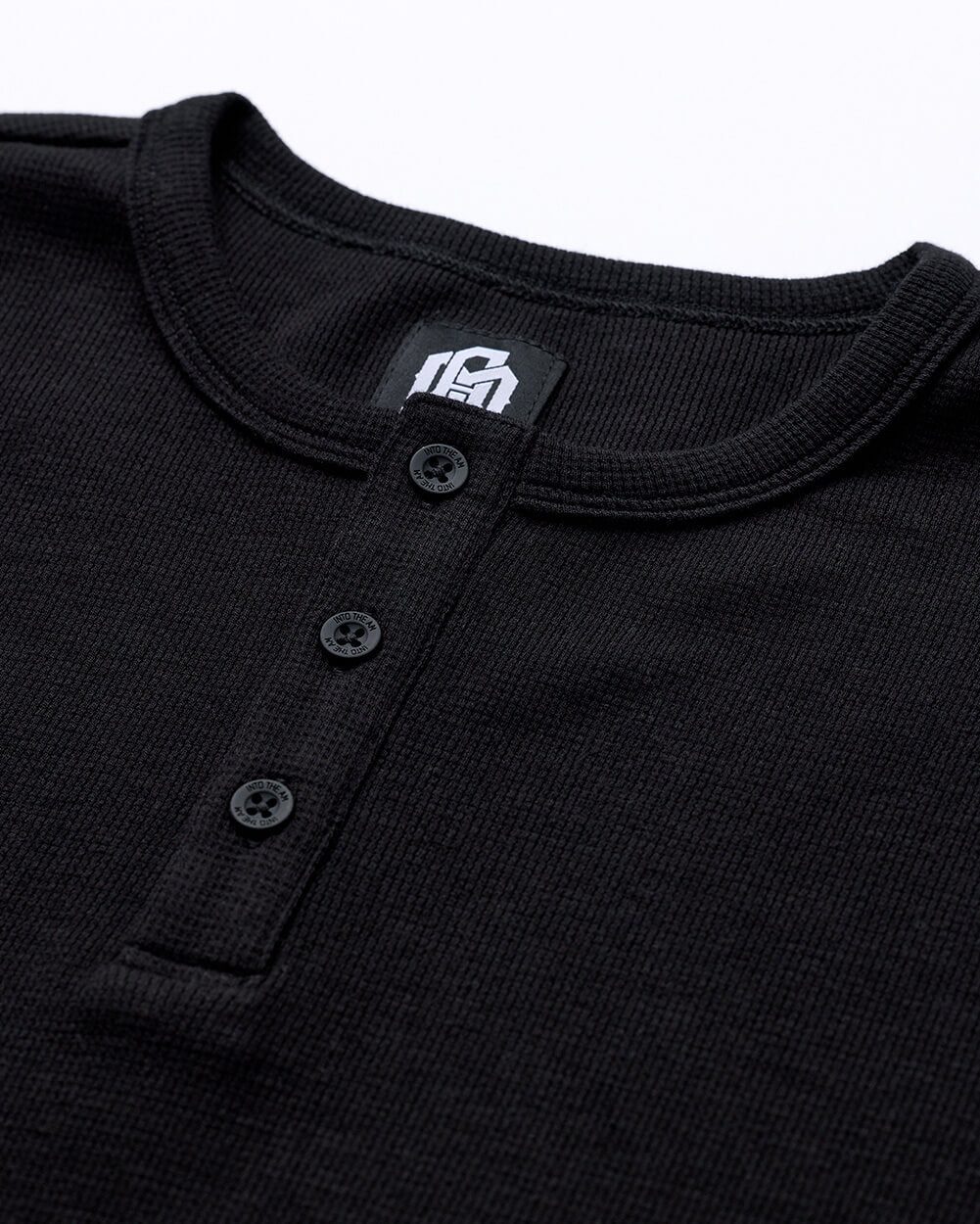 Long Sleeve Waffle Knit Henley 5 Long Sleeve Waffle Knit Henley