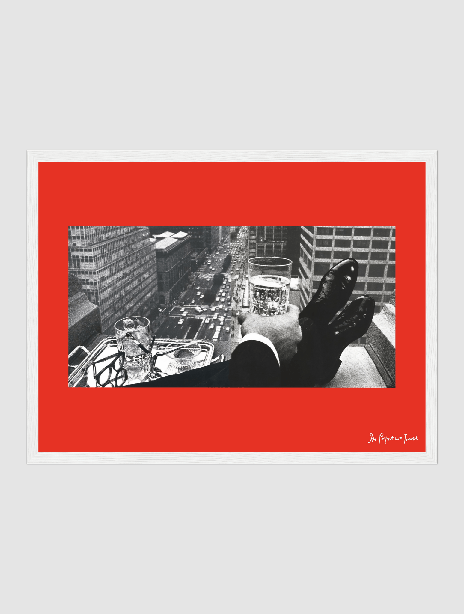 wall street framed art print