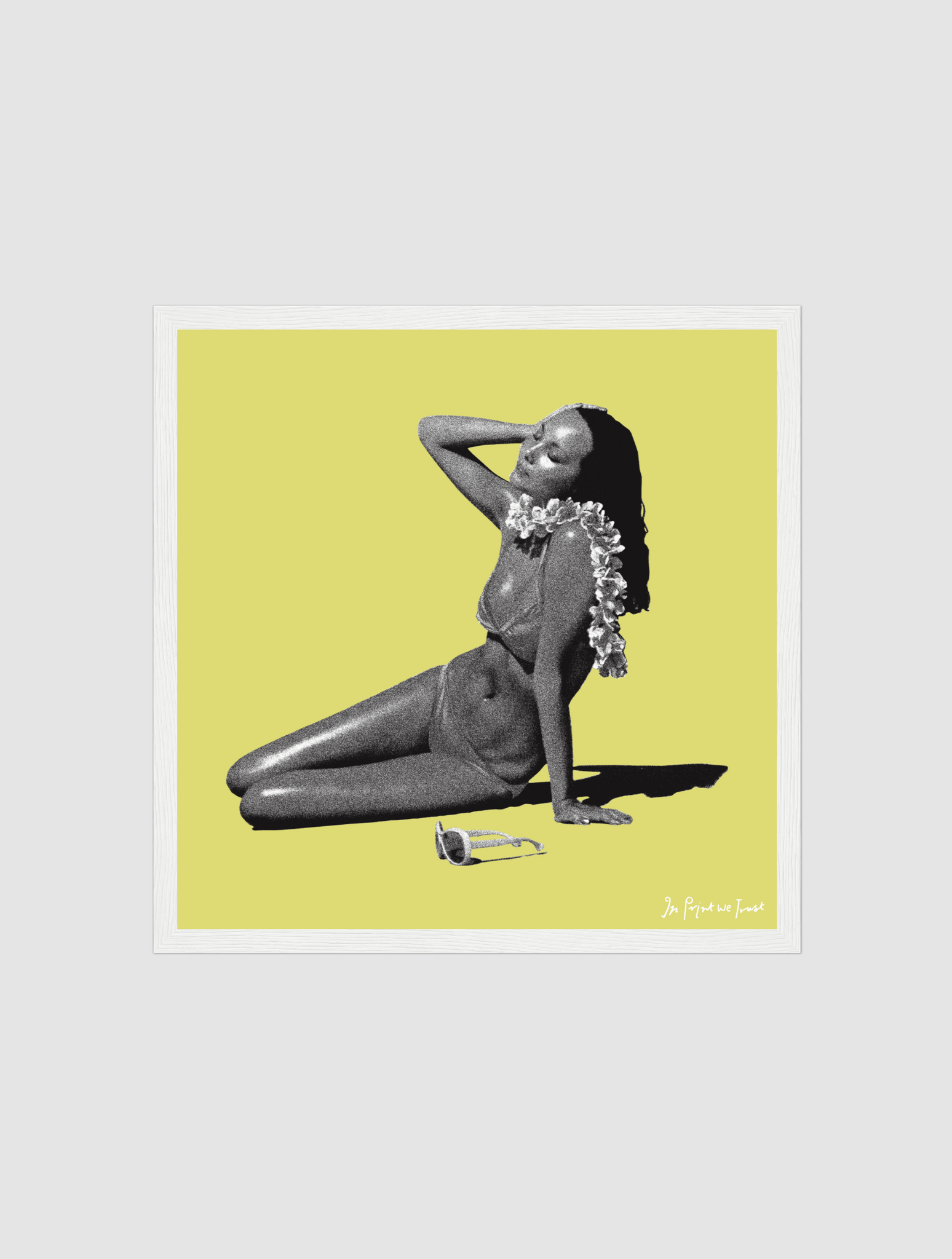 who's that girl? framed art print