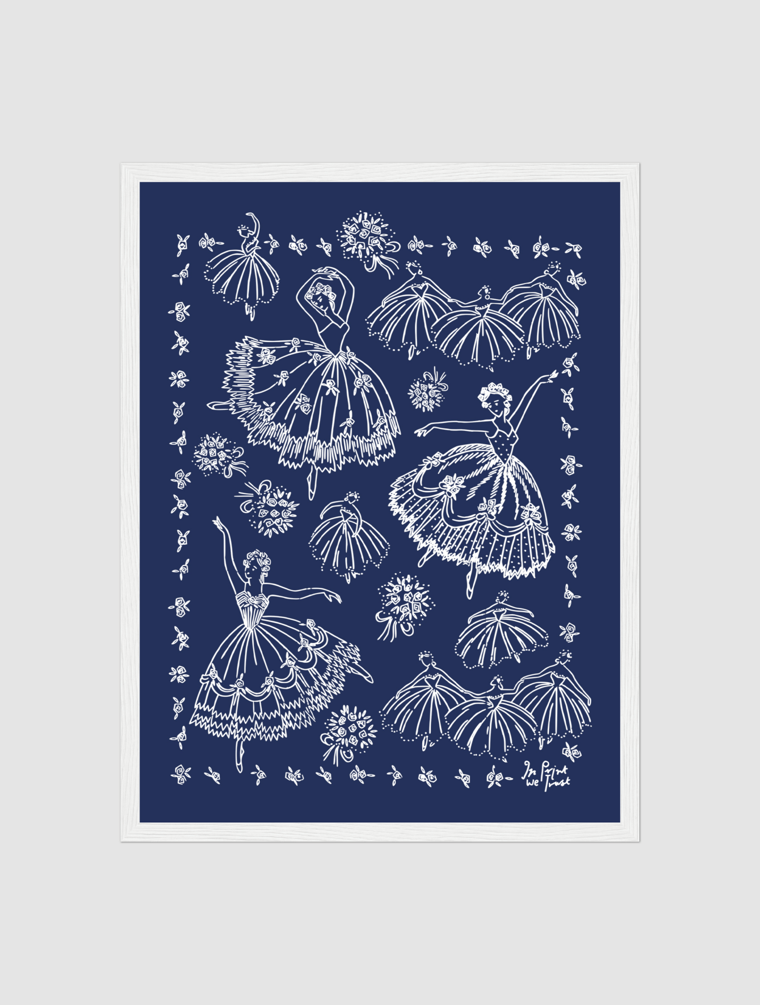 pirouette framed art print