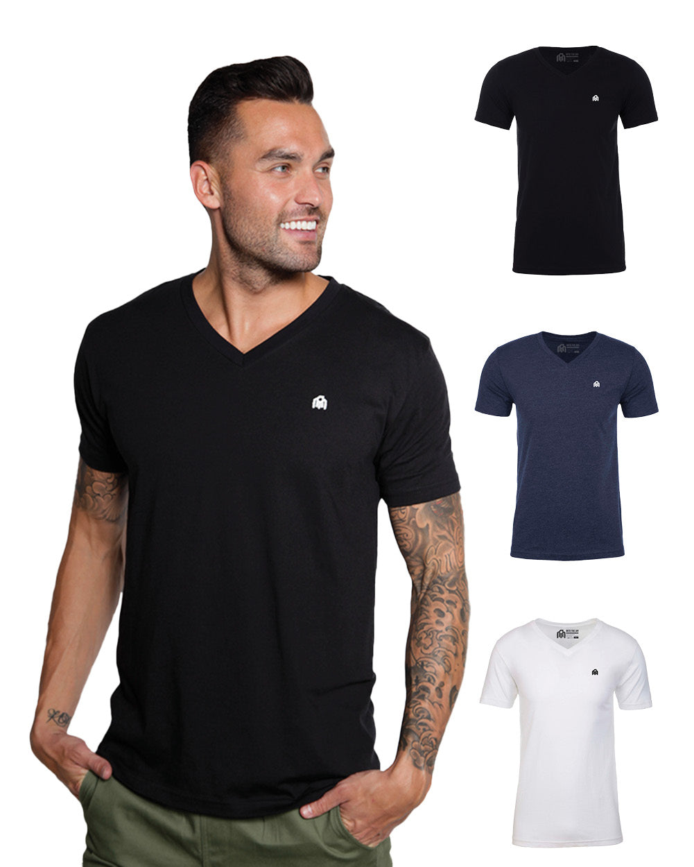 V-Neck Tee 3-Pack - Branded