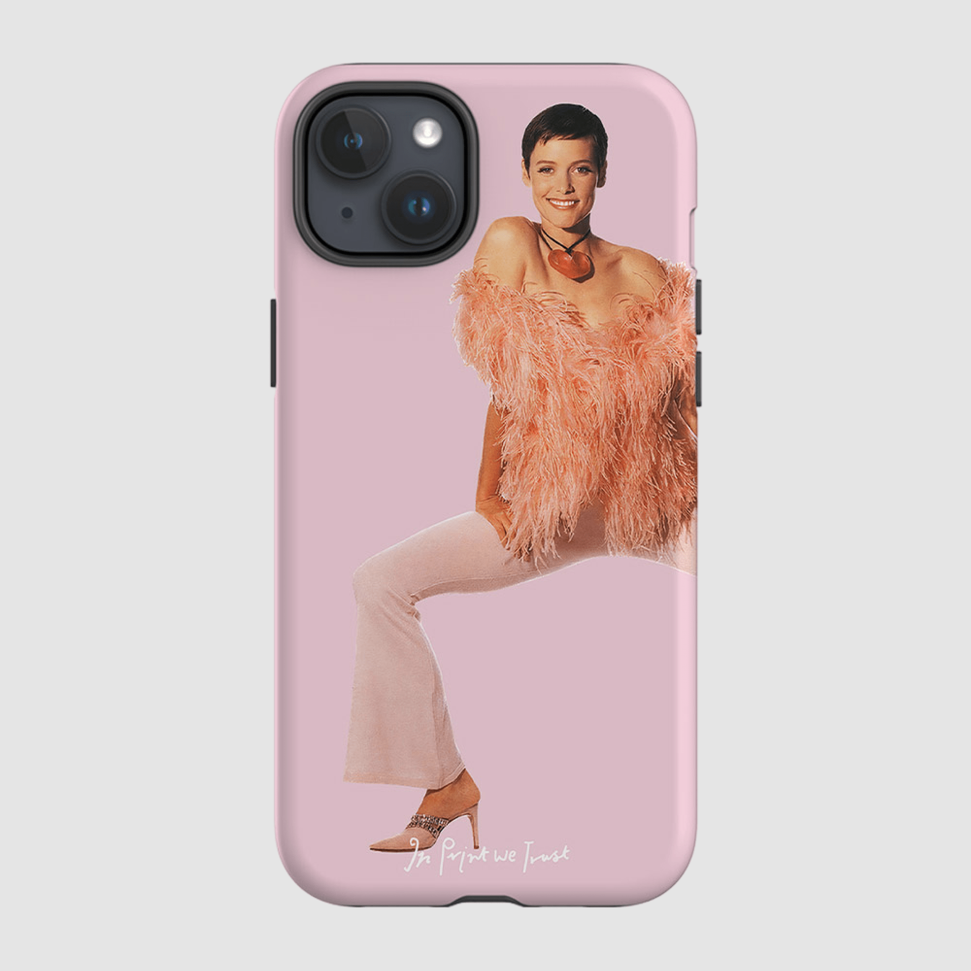 feathers tough iPhone case