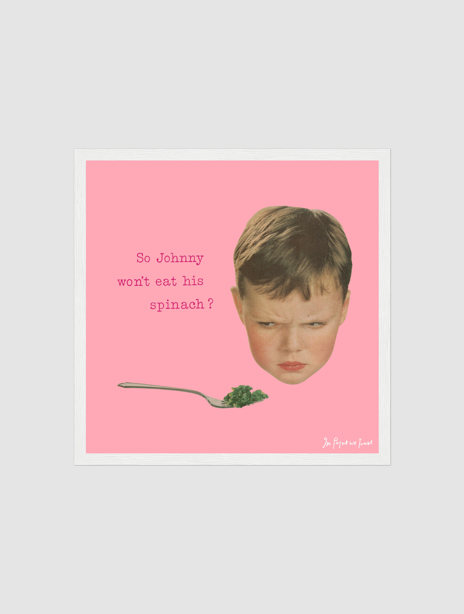 johnny framed art print